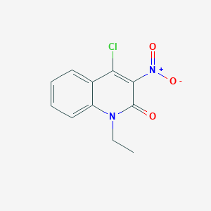 molecular formula C11H9ClN2O3 B2546788 4-chloro-1-ethyl-3-nitroquinolin-2(1H)-one CAS No. 433310-26-0