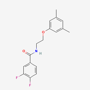 molecular formula C17H17F2NO2 B2546869 N-(2-(3,5-dimethylphenoxy)ethyl)-3,4-difluorobenzamide CAS No. 1172345-28-6
