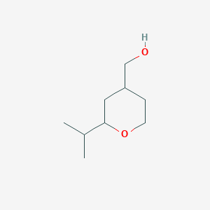 molecular formula C9H18O2 B2546905 [2-(Propan-2-yl)oxan-4-yl]methanol CAS No. 1461707-44-7