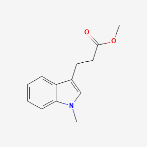 molecular formula C13H15NO2 B2546915 Methyl 3-(1-methylindol-3-YL)propanoate CAS No. 57901-08-3