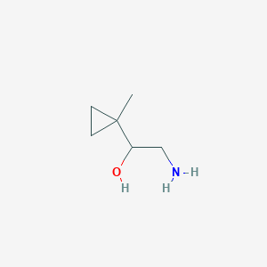molecular formula C6H13NO B2546982 2-Amino-1-(1-methylcyclopropyl)ethan-1-OL CAS No. 1526091-58-6