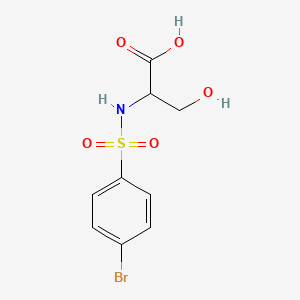 2-(4-Bromo-benzenesulfonylamino)-3-hydroxy-propionic acid