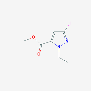 molecular formula C7H9IN2O2 B2547023 methyl 1-ethyl-3-iodo-1H-pyrazole-5-carboxylate CAS No. 2226182-26-7
