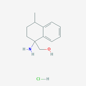 (1-Amino-4-methyl-1,2,3,4-tetrahydronaphthalen-1-yl)methanol hydrochloride