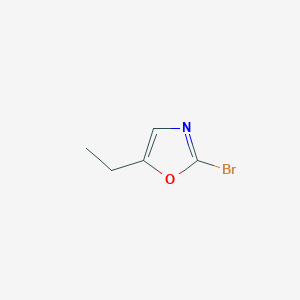 molecular formula C5H6BrNO B2547034 2-Bromo-5-ethyloxazole CAS No. 1600133-28-5
