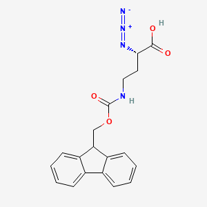 molecular formula C19H18N4O4 B2547057 N3-L-Dab(Fmoc)-OH 