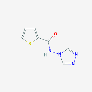 molecular formula C7H6N4OS B2547062 N-(4H-1,2,4-triazol-4-yl)thiophene-2-carboxamide CAS No. 349127-13-5