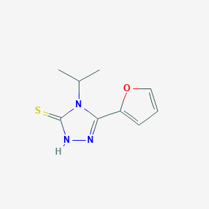 molecular formula C9H11N3OS B2547085 5-(2-furyl)-4-isopropyl-4H-1,2,4-triazole-3-thiol CAS No. 588682-89-7