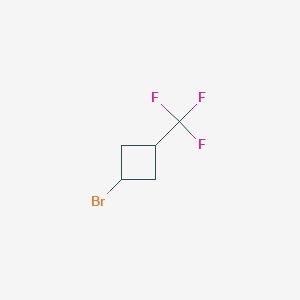 molecular formula C5H6BrF3 B2547088 1-Bromo-3-(trifluoromethyl)cyclobutane CAS No. 2247103-30-4
