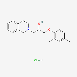 molecular formula C20H26ClNO2 B2547148 1-(3,4-dihydroisoquinolin-2(1H)-yl)-3-(2,4-dimethylphenoxy)propan-2-ol hydrochloride CAS No. 473267-05-9