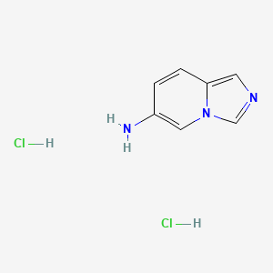 molecular formula C7H9Cl2N3 B2547152 Imidazo[1,5-a]pyridin-6-amine dihydrochloride CAS No. 2137768-06-8
