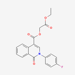 2-Ethoxy-2-oxoethyl 2-(4-fluorophenyl)-1-oxo-1,2-dihydroisoquinoline-4-carboxylate