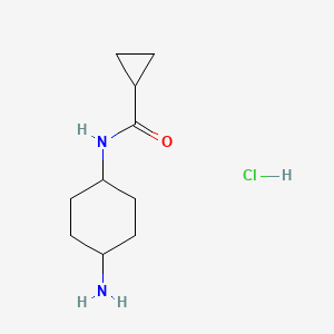 N-[(1R*,4R*)-4-Aminocyclohexyl]cyclopropane-carboxamide hydrochloride