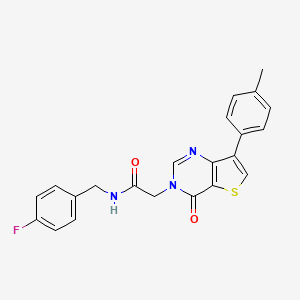 N-(4-fluorobenzyl)-2-[7-(4-methylphenyl)-4-oxothieno[3,2-d]pyrimidin-3(4H)-yl]acetamide