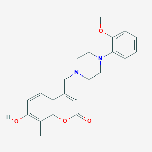 7-Hydroxy-4-[[4-(2-methoxyphenyl)piperazin-1-yl]methyl]-8-methylchromen-2-one