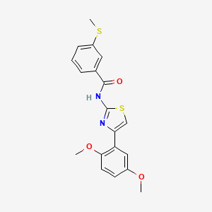 N-(4-(2,5-dimethoxyphenyl)thiazol-2-yl)-3-(methylthio)benzamide