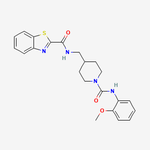 N-((1-((2-methoxyphenyl)carbamoyl)piperidin-4-yl)methyl)benzo[d]thiazole-2-carboxamide