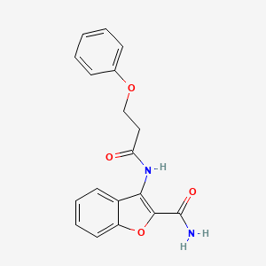 3-(3-Phenoxypropanamido)benzofuran-2-carboxamide