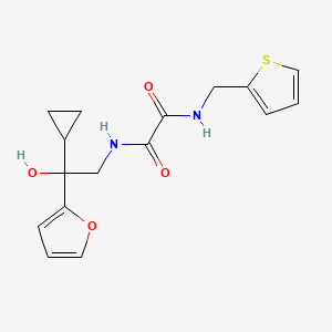 N1-(2-cyclopropyl-2-(furan-2-yl)-2-hydroxyethyl)-N2-(thiophen-2-ylmethyl)oxalamide