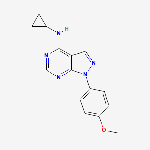 N-cyclopropyl-1-(4-methoxyphenyl)-1H-pyrazolo[3,4-d]pyrimidin-4-amine
