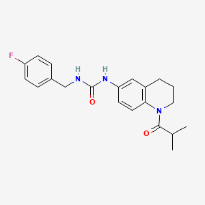 1-(4-Fluorobenzyl)-3-(1-isobutyryl-1,2,3,4-tetrahydroquinolin-6-yl)urea