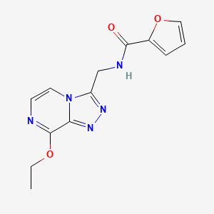 molecular formula C13H13N5O3 B2547204 N-((8-ethoxy-[1,2,4]triazolo[4,3-a]pyrazin-3-yl)methyl)furan-2-carboxamide CAS No. 2034415-24-0
