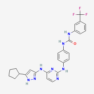 molecular formula C26H25F3N8O B2547210 CD532 CAS No. 1639009-81-6