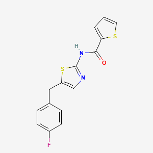 N-(5-(4-fluorobenzyl)thiazol-2-yl)thiophene-2-carboxamide