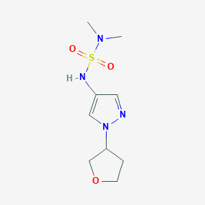 4-(Dimethylsulfamoylamino)-1-(oxolan-3-yl)pyrazole