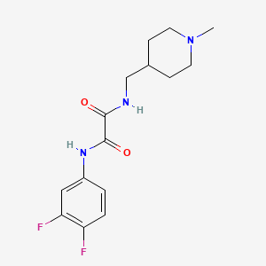 N1-(3,4-difluorophenyl)-N2-((1-methylpiperidin-4-yl)methyl)oxalamide