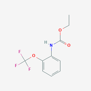 molecular formula C10H10F3NO3 B2547302 ethyl N-[2-(trifluoromethoxy)phenyl]carbamate CAS No. 259137-83-2