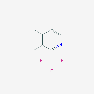 molecular formula C8H8F3N B2547305 3,4-Dimethyl-2-(trifluoromethyl)pyridine CAS No. 1448776-76-8