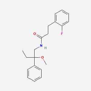 3-(2-fluorophenyl)-N-(2-methoxy-2-phenylbutyl)propanamide