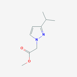 molecular formula C9H14N2O2 B2547313 methyl (3-isopropyl-1H-pyrazol-1-yl)acetate CAS No. 2107056-03-9
