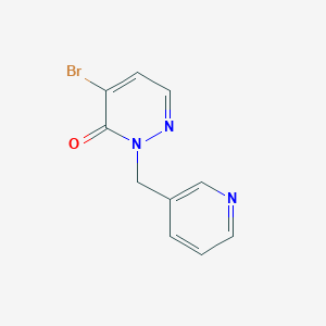 molecular formula C10H8BrN3O B2547317 4-Bromo-2-(pyridin-3-ylmethyl)pyridazin-3(2H)-one CAS No. 2089883-94-1