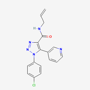 molecular formula C17H14ClN5O B2547359 N-allyl-1-(4-chlorophenyl)-5-(pyridin-3-yl)-1H-1,2,3-triazole-4-carboxamide CAS No. 1207057-85-9