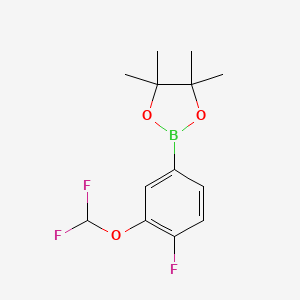 2-(3-(Difluoromethoxy)-4-fluorophenyl)-4,4,5,5-tetramethyl-1,3,2-dioxaborolane