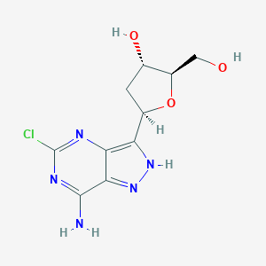 molecular formula C10H12ClN5O3 B025474 5'-Chloro-2'-deoxyformycin A CAS No. 103090-53-5