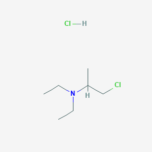 1-Chloro-N,N-diethylpropan-2-amine;hydrochloride