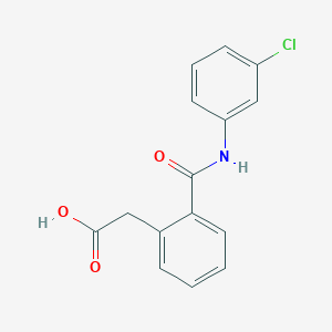 2-[2-[(3-chlorophenyl)carbamoyl]phenyl]acetic Acid