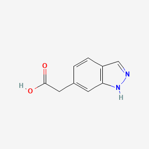 molecular formula C9H8N2O2 B2547559 2-(1H-indazol-6-yl)acetic acid CAS No. 221681-76-1