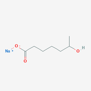 molecular formula C7H13NaO3 B2547579 sodium 6-hydroxyheptanoate CAS No. 85893-54-5