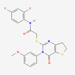 N-(2,4-difluorophenyl)-2-((3-(3-methoxyphenyl)-4-oxo-3,4,6,7-tetrahydrothieno[3,2-d]pyrimidin-2-yl)thio)acetamide