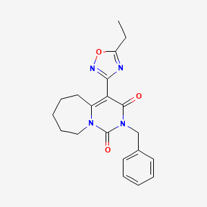 2-benzyl-4-(5-ethyl-1,2,4-oxadiazol-3-yl)-6,7,8,9-tetrahydropyrimido[1,6-a]azepine-1,3(2H,5H)-dione