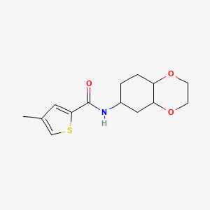 4-methyl-N-(octahydrobenzo[b][1,4]dioxin-6-yl)thiophene-2-carboxamide