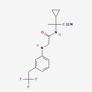 N-(1-Cyano-1-cyclopropylethyl)-2-[3-(2,2,2-trifluoroethyl)anilino]acetamide