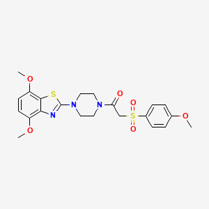 1-(4-(4,7-Dimethoxybenzo[d]thiazol-2-yl)piperazin-1-yl)-2-((4-methoxyphenyl)sulfonyl)ethanone