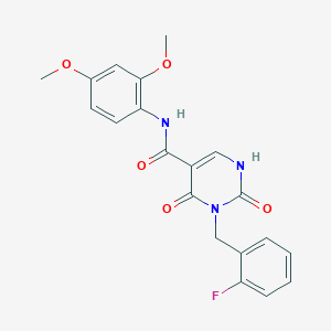 N-(2,4-dimethoxyphenyl)-3-(2-fluorobenzyl)-2,4-dioxo-1,2,3,4-tetrahydropyrimidine-5-carboxamide