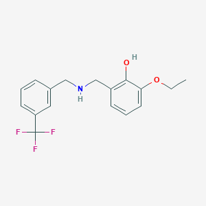 2-Ethoxy-6-({[3-(trifluoromethyl)benzyl]amino}methyl)phenol