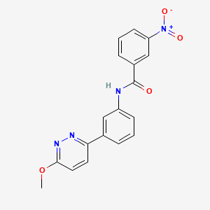 N-[3-(6-methoxypyridazin-3-yl)phenyl]-3-nitrobenzamide